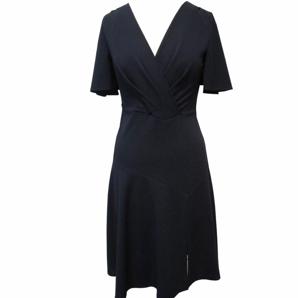 Sandra Darren Flutter Sleeve Scuba Dress {NWT)